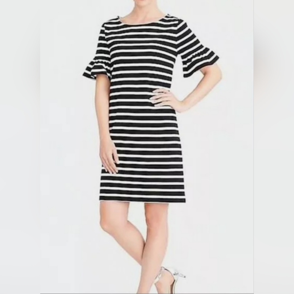 J. Crew Flounce Sleeve Dress